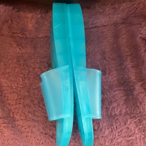 Electric Blue Slip on Sandals - Picture 4 of 4